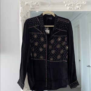 THE KOOPLES metal flower shirt